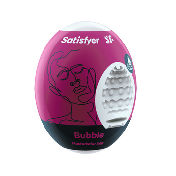 Самосмазывающийся мастурбатор-яйцо Satisfyer Masturbator Egg Bubble, одноразовый, не требует смазки