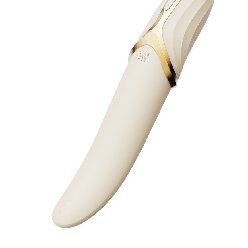 Вибратор Zalo &ndash; EVE Ivory White, вибрация + ротация, имитация язычка, подогрев до 39 &deg;C