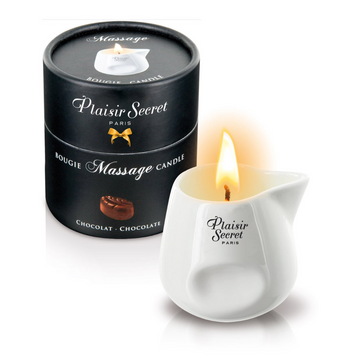 Массажная свеча Plaisirs Secrets Chocolate (80 мл) подарочная упаковка, керамический сосуд