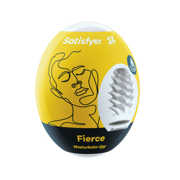 Самосмазывающийся мастурбатор-яйцо Satisfyer Masturbator Egg Fierce, одноразовый, не требует смазки