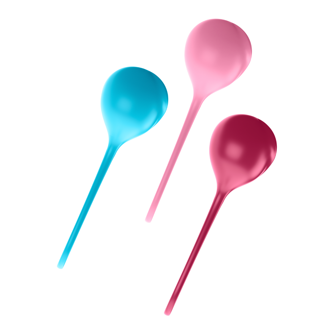 Вагінальні кульки Satisfyer Strengthening Balls (3шт), діаметр 3,8 см, маса 62-82-98г, монолітні