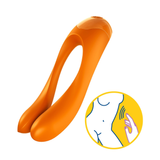 Вибратор на палец Satisfyer Candy Cane Orange