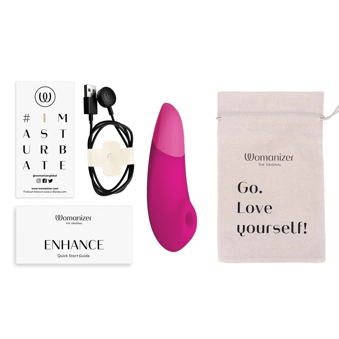 Вакуумний кліторальний стимулятор Womanizer Enhance Pink