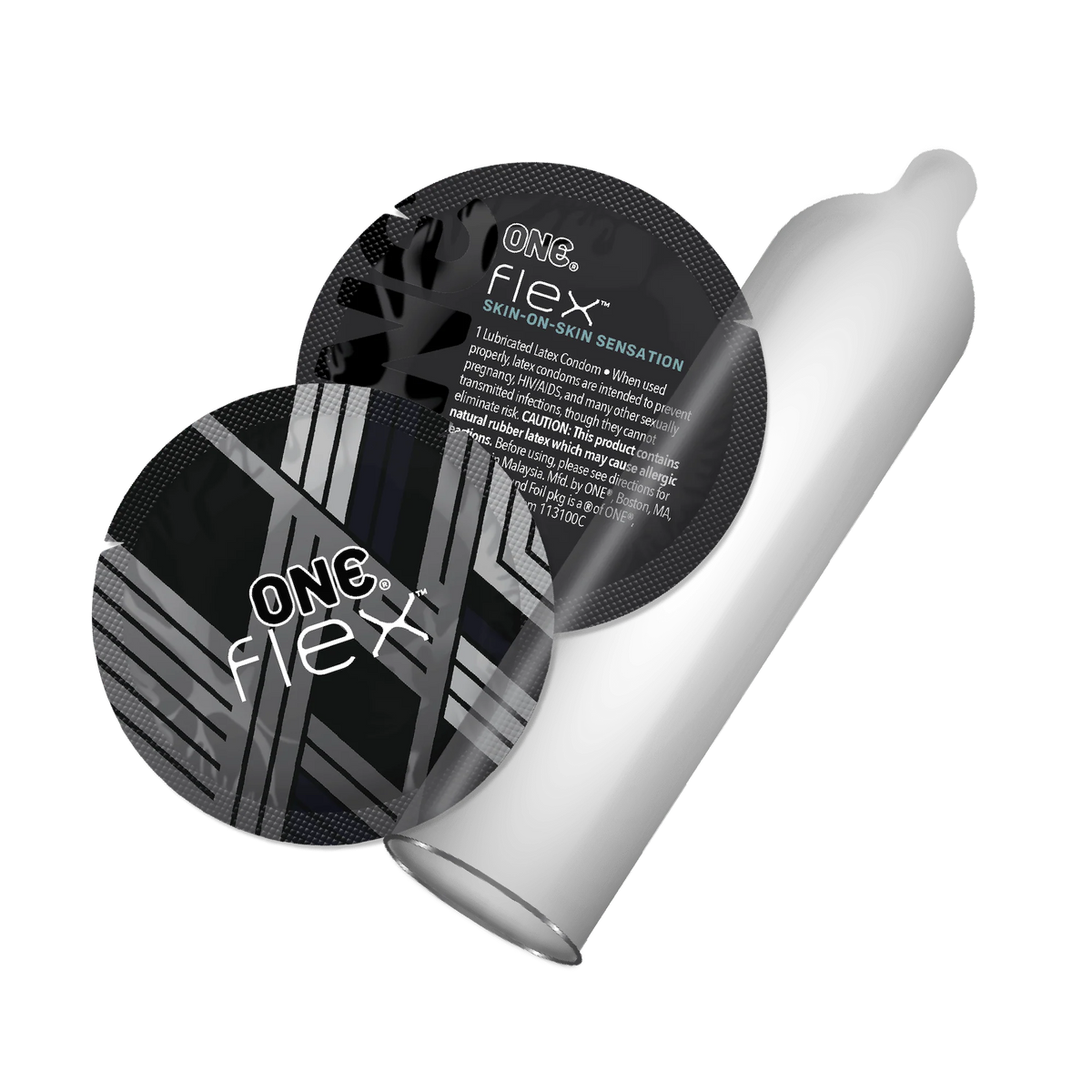 Презервативы ONE Flex Graphene, 3 шт, супертонкие, очень прочные, картонная упаковка