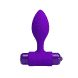 Анальная пробка Pretty Love Vibra Butt Plug Purple, 2.7 см