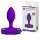 Анальная пробка Pretty Love Vibra Butt Plug Purple, 2.7 см