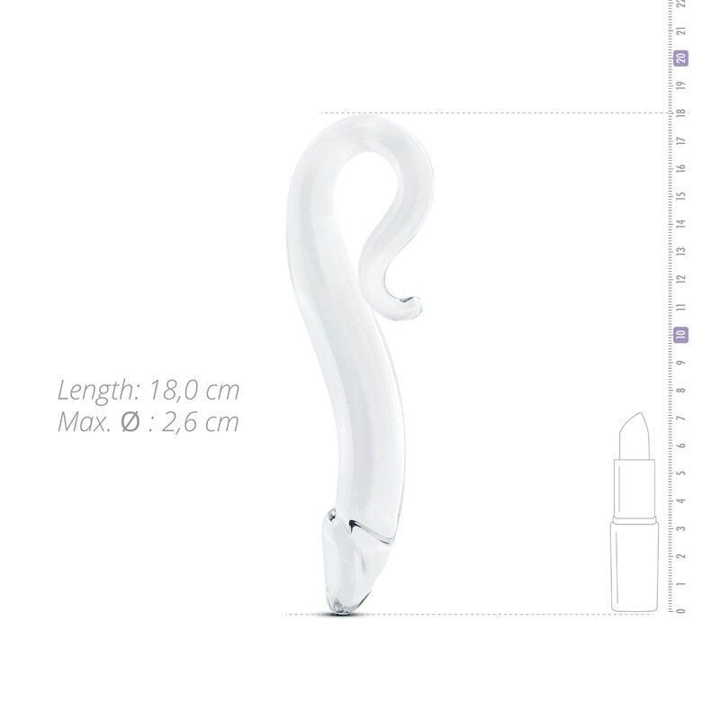 Скляний дилдо Gildo Glass Dildo No. 14, реалістична головка