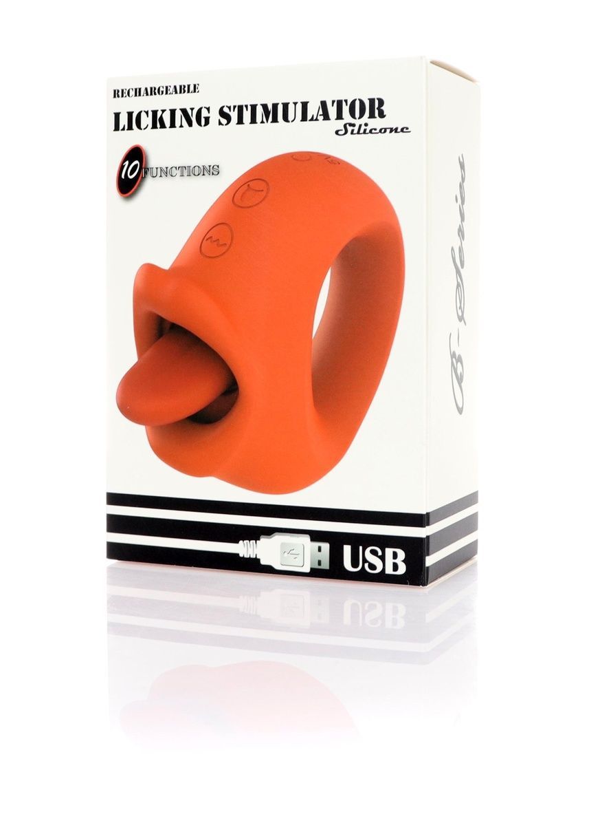 Вибратор с языком имитирует куннилингус Rechargeable Licking Stimulator