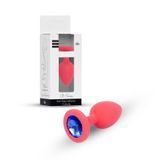 Анальна пробка Jewellery Silicone Red Plug M Blue