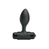 Анальна пробка з вібрацією Pretty Love Vibra Butt Plug Black - 2,7 см