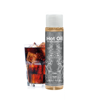 Согревающее съедобное массажное масло HOT OIL Nuei, кола, 100 мл