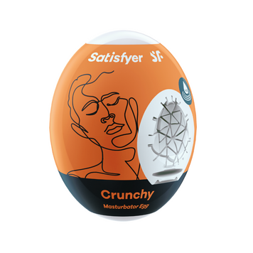 Самосмазывающийся мастурбатор-яйцо Satisfyer Masturbator Egg Crunchy, одноразовый, не требует смазки