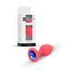 Анальна пробка Jewellery Silicone Red Plug M Blue