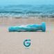 Стеклянный дилдо Gildo Ocean Flow, крупные бусины, силиконовое основание