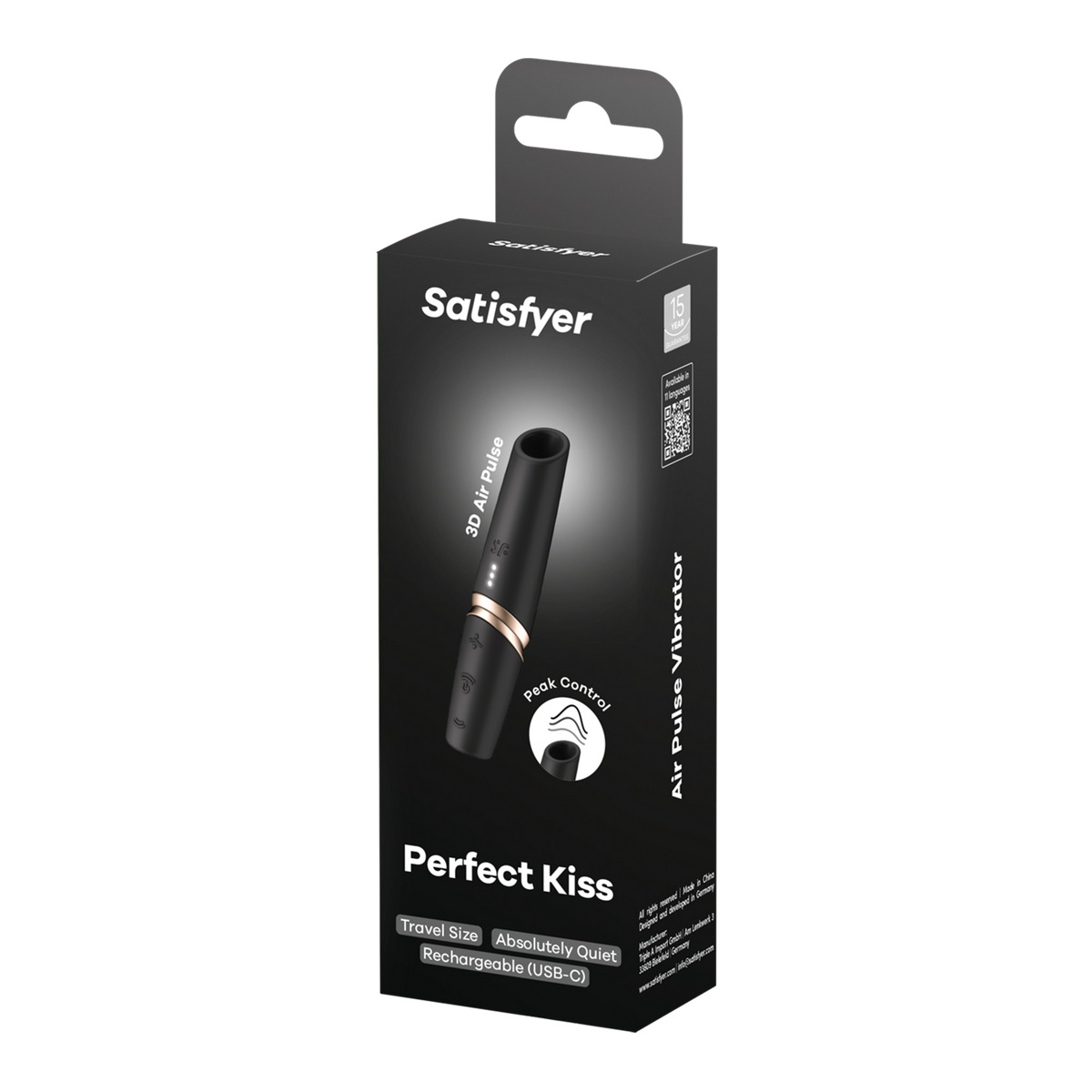 Вакуумный стимулятор Satisfyer Perfect Kiss, магнитная технология 3D Air Pulse, 30 режимов работы