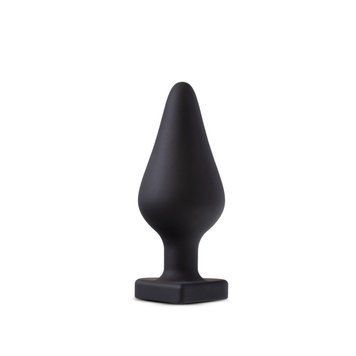 Анальная пробка Blush Temptasia &ndash; Fuck Me Anal Plug &ndash; Black, основание в виде сердечка