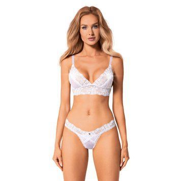 Эротический комплект Obsessive Heavenlly 2-pcs set, бюстгальтер и танга, XS/S