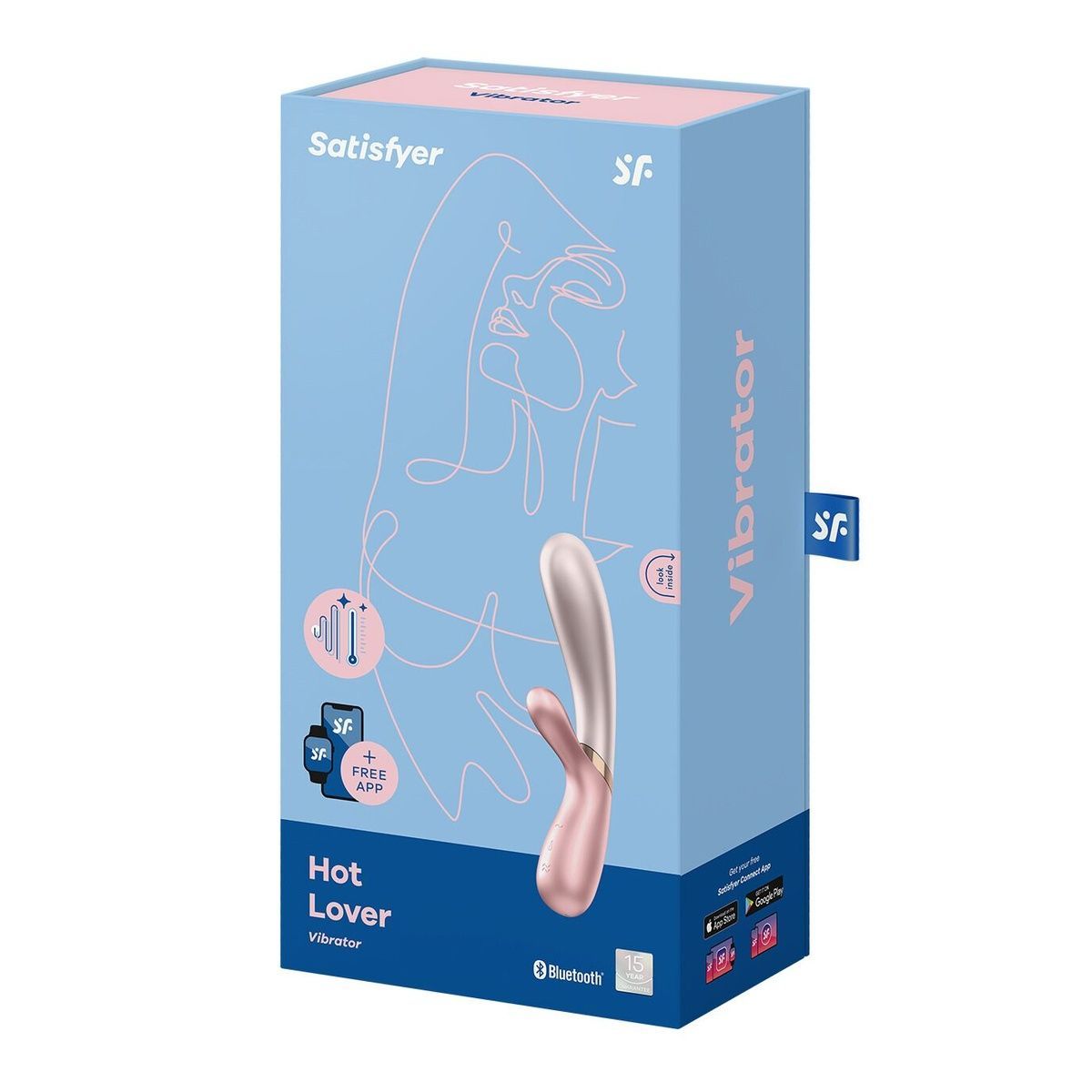 Вибратор-кролик Satisfyer Hot Lover Pink с подогревом и дистанционным управлением