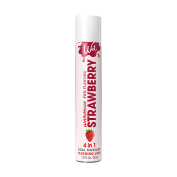 Согревающий лубрикант на водной основе Wet Warming Strawberry 4 in 1, без сахара (30 мл)