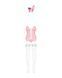 Эротический костюм зайки Obsessive Bunny suit 4 pcs costume pink L/XL, розовый, топ с подвязками