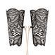 Кружевные наручники и воротник Rosy Gold - Lace Cuffs and Collar - Black