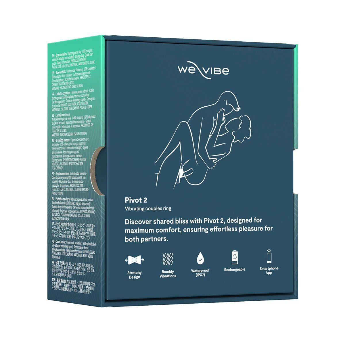 Эрекционное смарт-виброкольцо We-Vibe Pivot 2 Slate