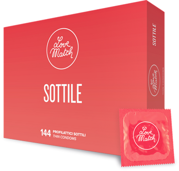Презервативы Sottile (Thin) тонкие и сверхпрочные, 144 шт.