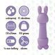 Мінівібратор FeelzToys Magic Bunny Purple з двома насадками