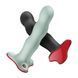 Фалоімітатор Fun Factory BOUNCER Light Green, кульки всередині, ефект вібрації, діаметр 3,9 см