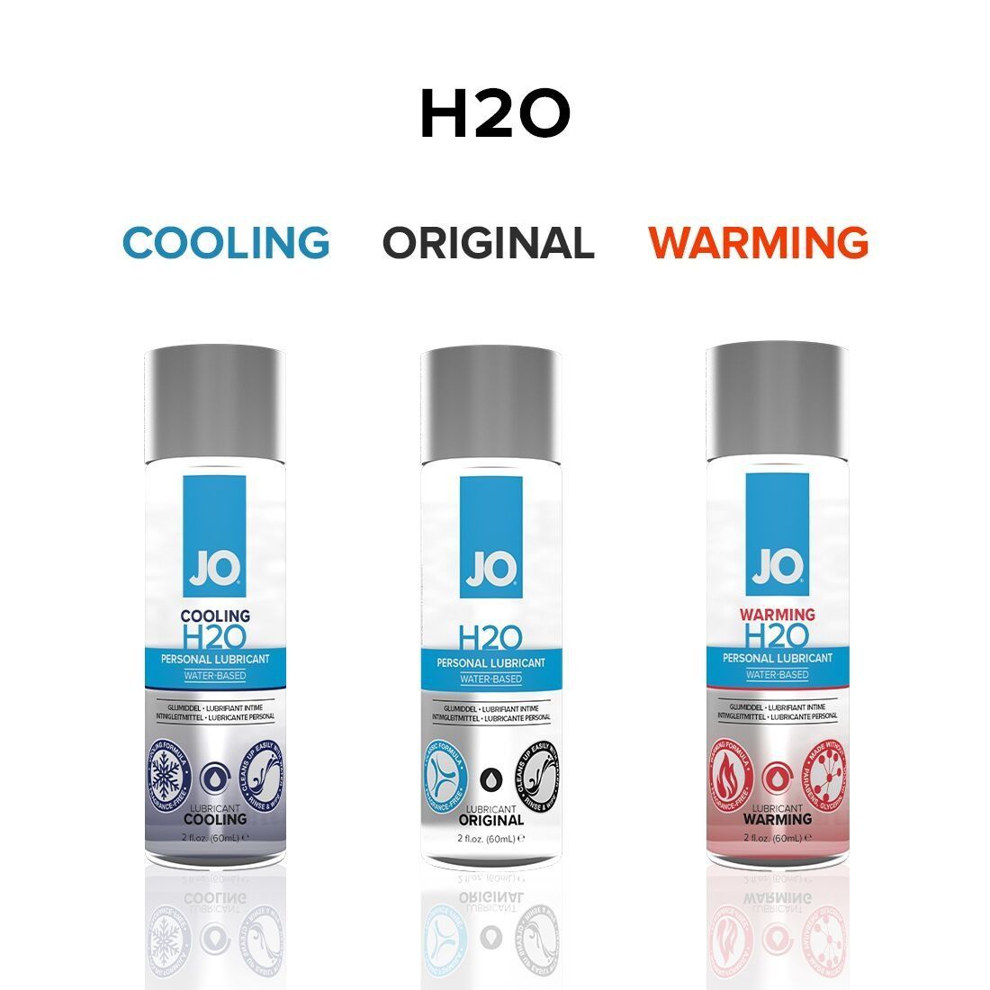 Зігрівальна змазка на водній основі JO H2O WARMING (30 мл) з екстрактом перцевої м&rsquo;яти