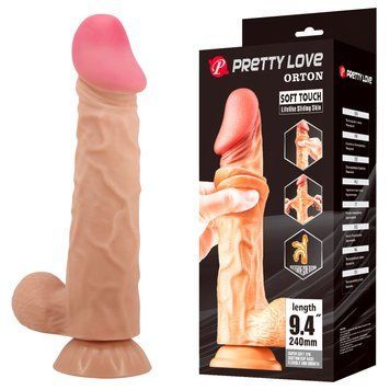 Фалоімітатор Pretty Love Sliding Skin 9.4" Flesh