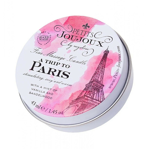 Массажная свечa Petits Joujoux - Paris - Vanilla and Sandalwood (43 мл) с афродизиаками