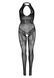 Бодистокинг Leg Avenue Rhinestone Lace and Net Bodystocking OS Black