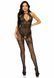 Бодистокинг Leg Avenue Rhinestone Lace and Net Bodystocking OS Black