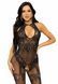 Бодистокинг Leg Avenue Rhinestone Lace and Net Bodystocking OS Black