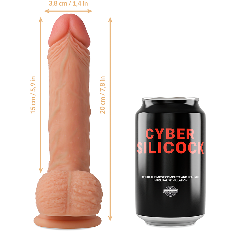 Фалоімітатор на присосці Freeman CYBER SILICOCK, 15 х 3,8 см