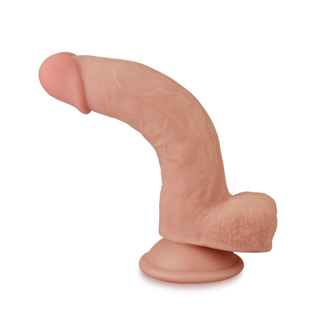 Фаллоимитатор LoveToy Sliding-Skin Dual Layer Dong 8" Flesh