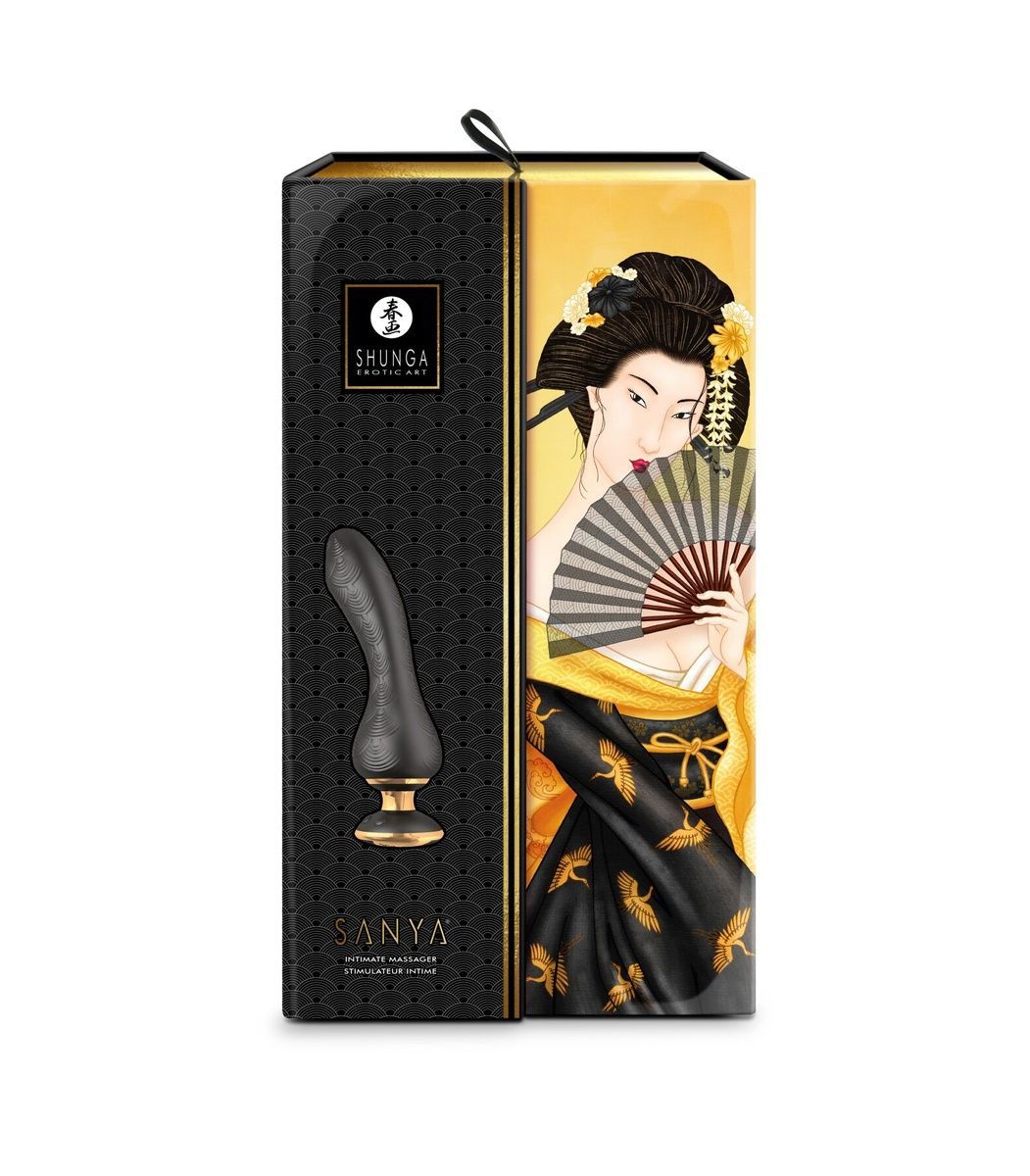 Вібратор для точки G Shunga Sanya Black, гнучкий стовбур