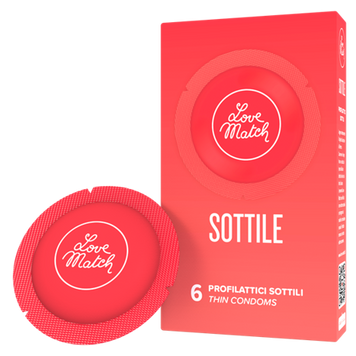 Презервативы Sottile (Thin), тонкие и крепкие, 6 шт.