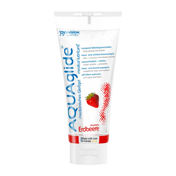 Лубрикант на водной основе AQUAglide Strawberry, 100 мл