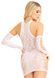 Мінісукня Leg Avenue Mini dress and matching gloves White One Size