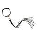 Ошейник с флогером Rosy Gold - Collar with Flogger - Black