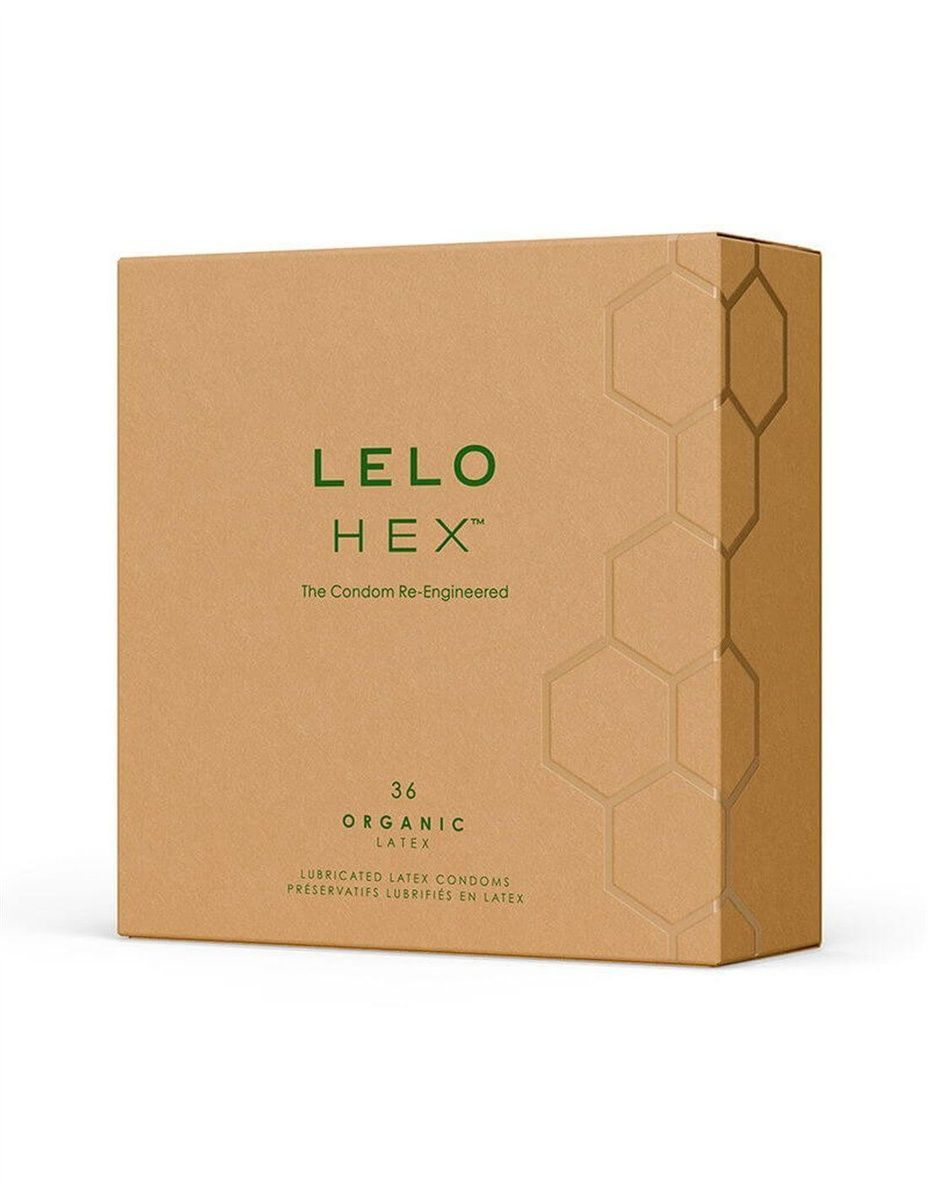 Презервативи LELO HEX Condoms Organic 36 Pack, тонкі та суперміцні