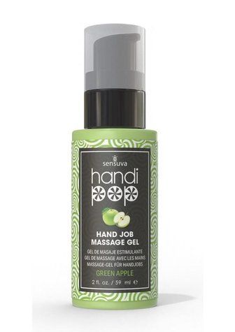 Вкусный гель для изысканных мануальных и оральных ласк Sensuva - Handipop Green Apple (59 мл)