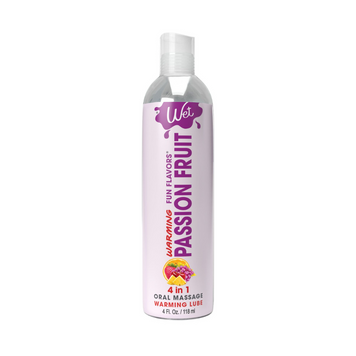 Согревающий лубрикант на водной основе Wet Warming Passion Fruit 4 in 1, без сахара (118 мл)