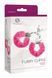 Наручники S Pleasures Furry Cuffs Pink с пушистой отделкой, 2 ключа в комплекте
