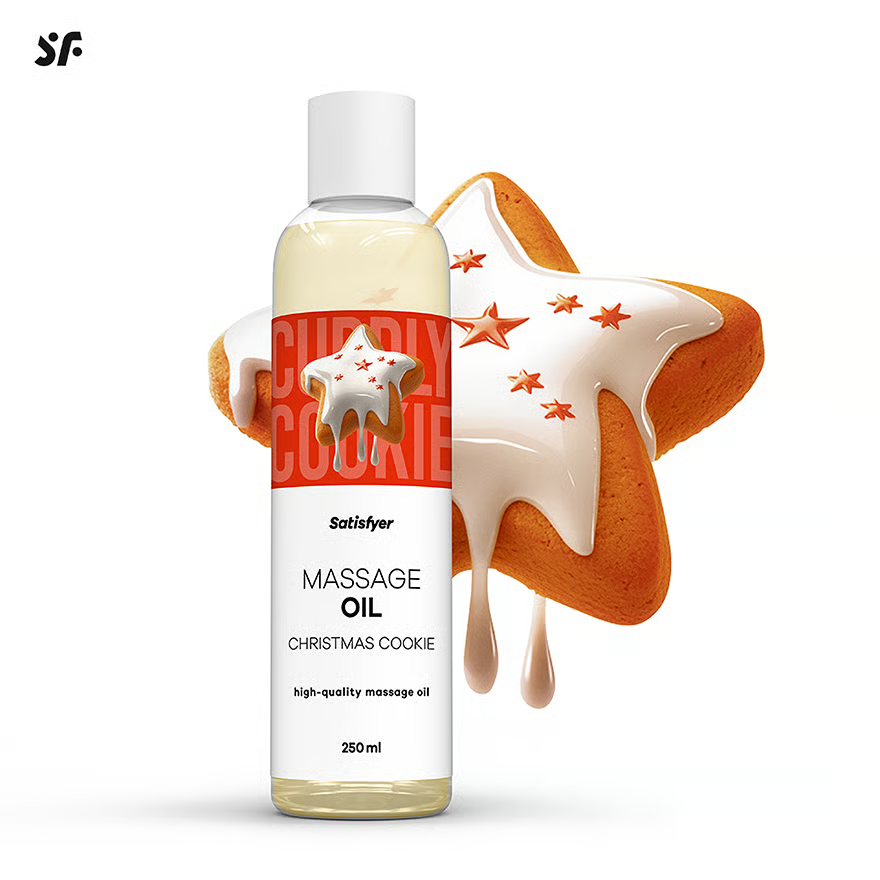 Массажное масло Satisfyer Massage Oil Christmas Cookie, 250 мл