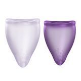 Набор менструальных чаш Fun Factory FUN CUP EXPLORE KIT, 2 шт, Multicolored Violet, объемы 20 и 30 мл