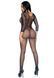 Бодістокінг Leg Avenue V Front Bodystocking One size Black, дрібна сітка, доступ