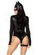 Еротичний костюм кішечки Leg Avenue Fierce Feline, боді, пояс з підв&rsquo;язкою, маска кішки, XS
